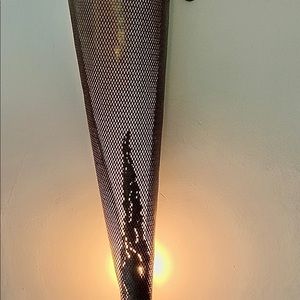 Unique One of a kind Handcrafted Metal Wall Lamp
